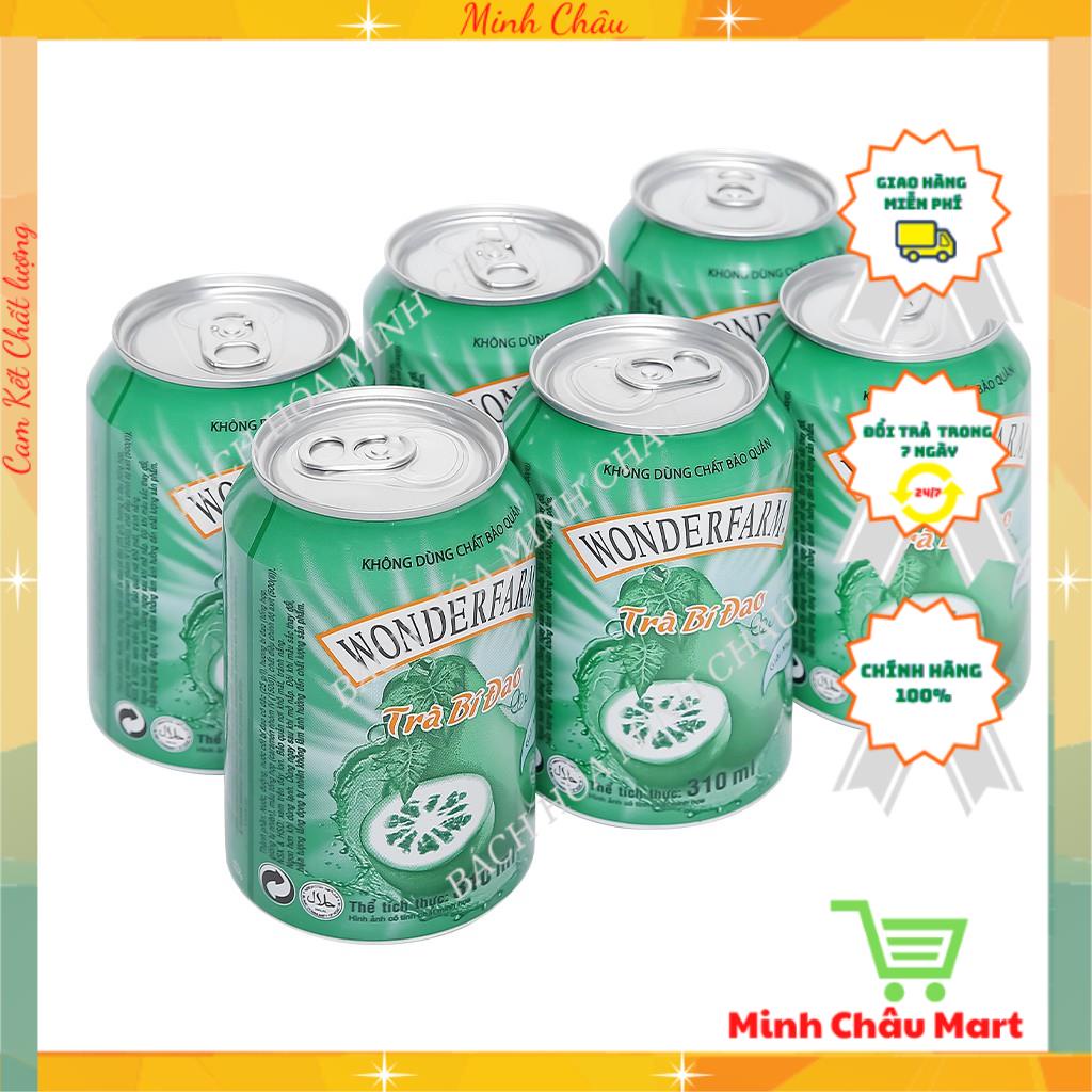 Trà Bí Đao Wonderfarm 310ml Lốc 6 Lon