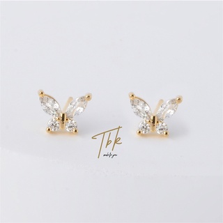 Set 3 Đôi Bông Tai Mạ Vàng 18k 149e