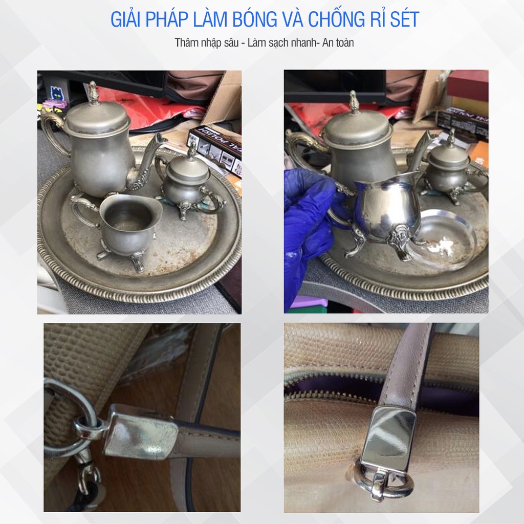 Đánh bóng kim loại Freeme, chống rỉ sét, oxy hóa sử dụng cho mọi loại bề mặt - Nhập khẩu Hàn Quốc DBKL