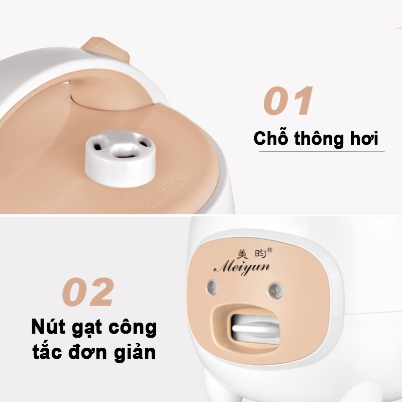 Nồi Cơm Điện JIASHI Mini Đa Năng  2L/3L/5L Hàng Nội Địa Cao Cấp Phù Hợp Cho 2-6 Người