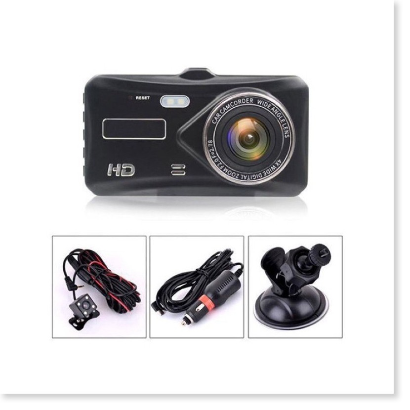 Camera Hành Trình Ô Tô Dual lens DVR, Màn Hình Cảm Ứng 4 Inch Full HD,Cam lùi rõ nét, Độ Phân Giải Cao Bảo Hành 12 Tháng