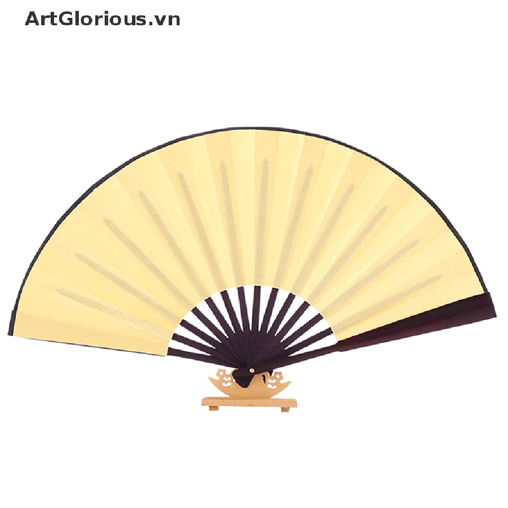 Quạt Xếp Cầm Tay Bằng Vải Lụa Phong Cách Trung Hoa