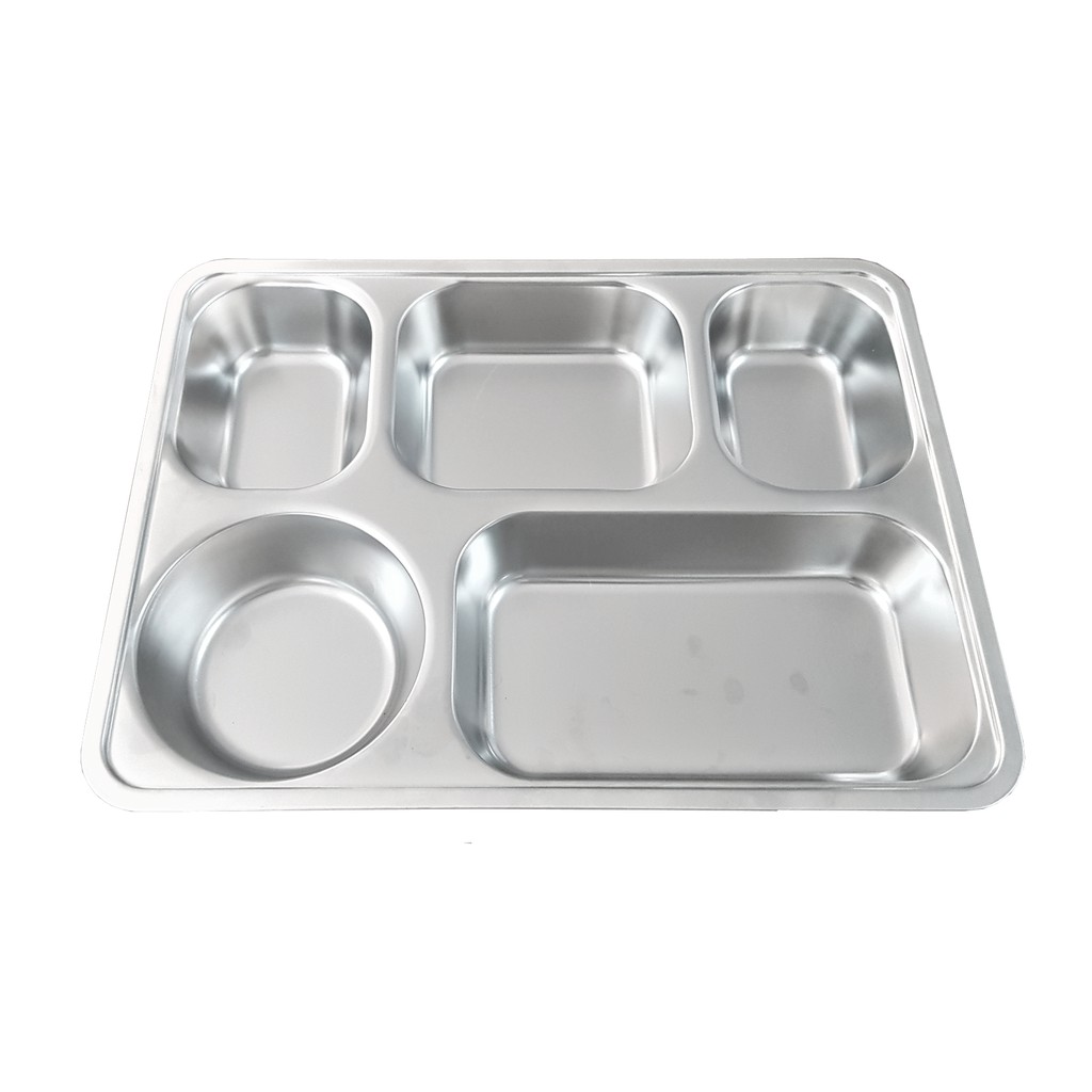 BỘ KHAY CƠM PHẦN 5 NGĂN SÂU INOX | BigBuy360 - bigbuy360.vn