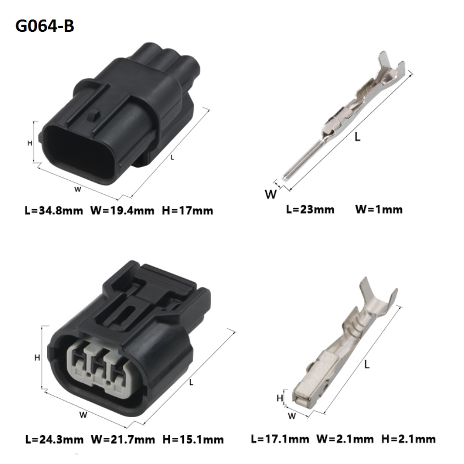 G064-Giắc cắm cuộn dây đánh lửa cảm biến Accord 3 lỗ