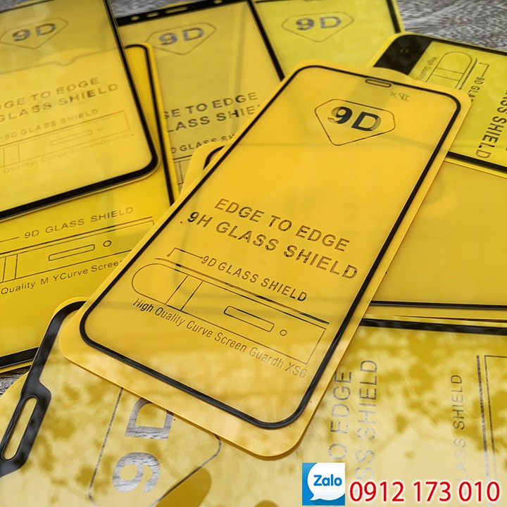 Kính cường lực 9D Full màn hình iPhone 6,6s,6plus,7,7plus,8,8plus,XS Max, XR, 11, 11 Pro, 11 Pro Max, 12 Mini