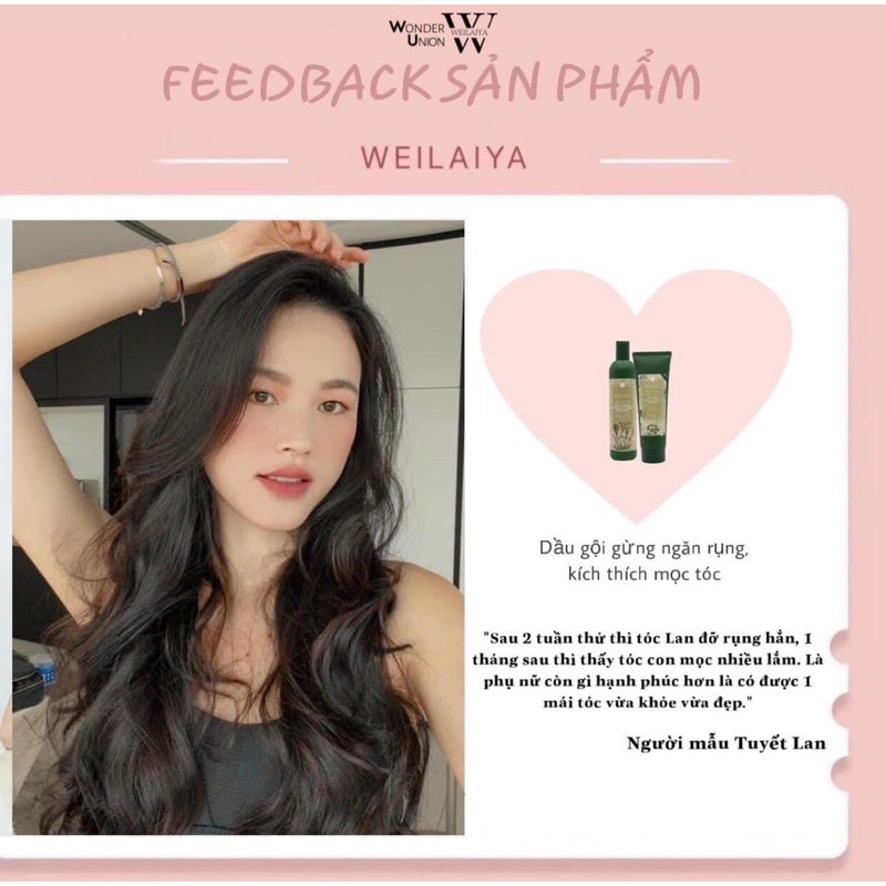 Dầu Gội Gừng WEILAIYA, Giảm Rụng Tóc, Kích Mọc Tóc ( GỪNG HÀ THỦ Ô ) | BigBuy360 - bigbuy360.vn