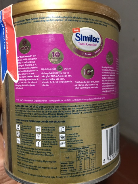 Sữa Similac Total Comfort số 1 360g.