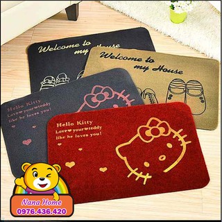 Thảm lau chân hình kitty