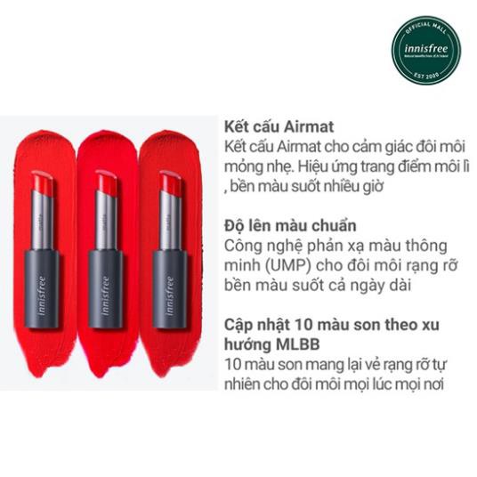 Son lì dạng thỏi innisfree Real Fit Matte Lipstick 3.6g