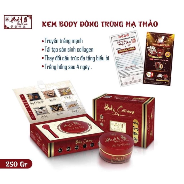 Rẻ nhất [TẶNG VIÊN UỐNG LỤC TẢO XOẮN] KEM DƯỠNG TRẮNG DA BODY PEEL ONE ĐÔNG TRÙNG THẢO FREESHIP