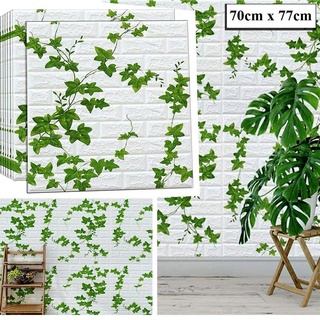 Xốp dán tường dây leo 70*77cm sẵn keo bóc dán