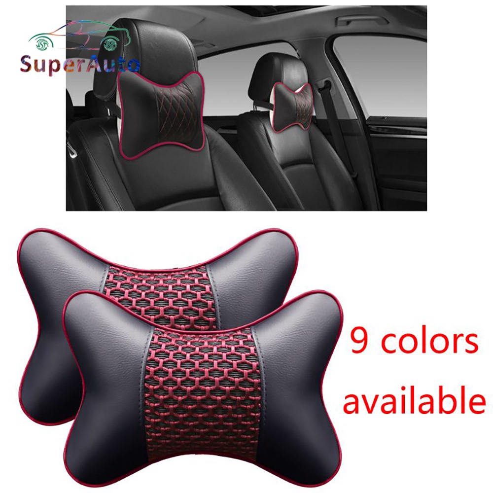 2 Gối Tựa Đầu Trên Xe Hơi Bằng Da PU
