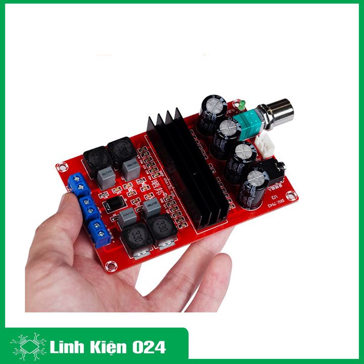 Module khuếch đại âm thanh TPA3116D2 HIFI 2.0 2*100W 12-24VDC 4-8 Ohms