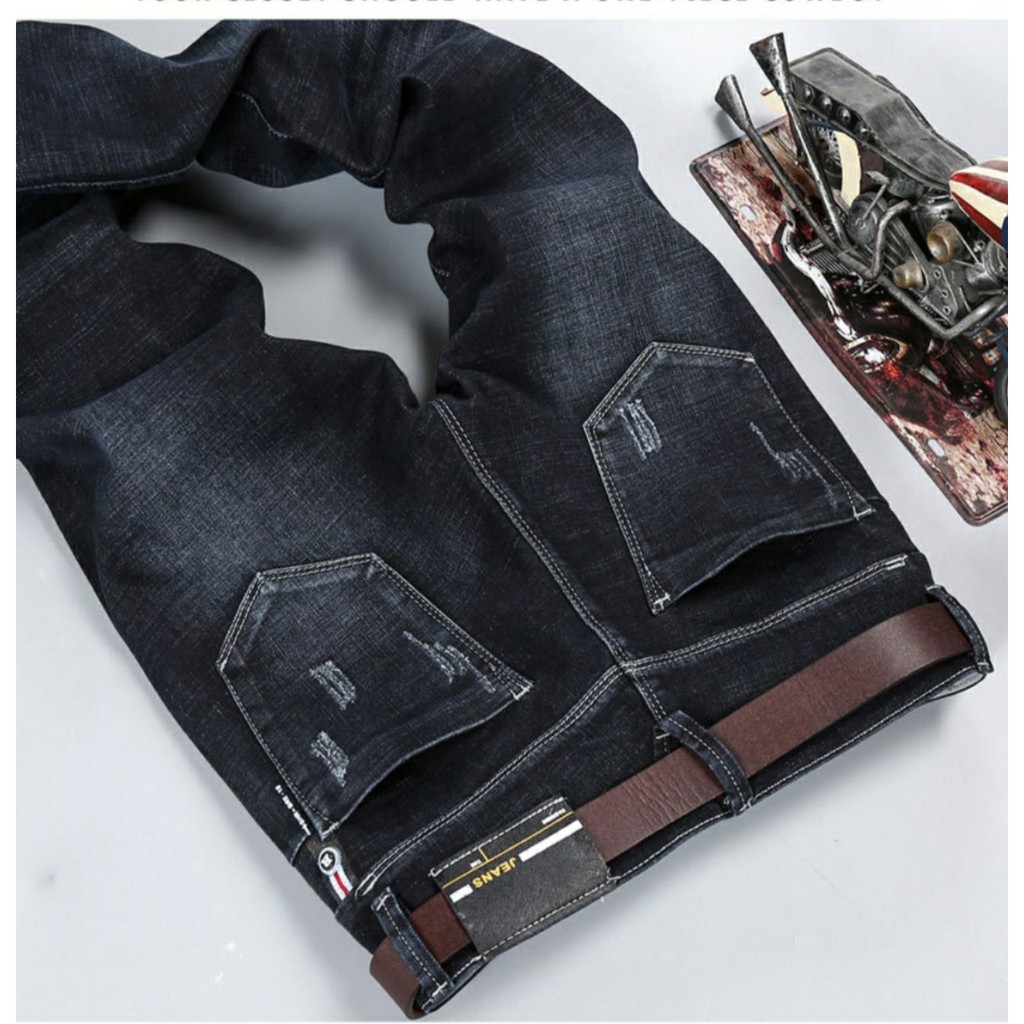 Quần Jeans nam co giãn ống suông phong cách doanh nhân | BigBuy360 - bigbuy360.vn