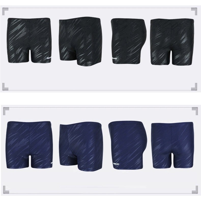 Quần bơi nam boxer 2 lớp chuyên nghiệp chống Clo, vải kháng nước, nhanh khô, thoáng khí, có dây buộc QBD5108