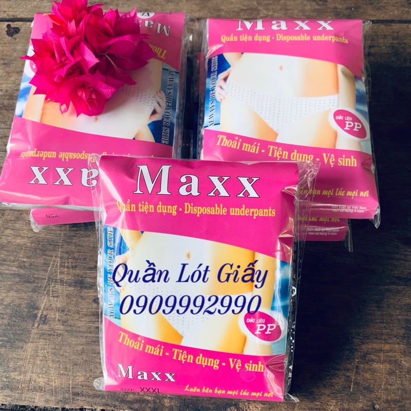 Combo 10 Gói Quần Lót Giấy 1 gói 5 chiếc (MSP: Đáy Lót Cotton - 2lớp đáy)