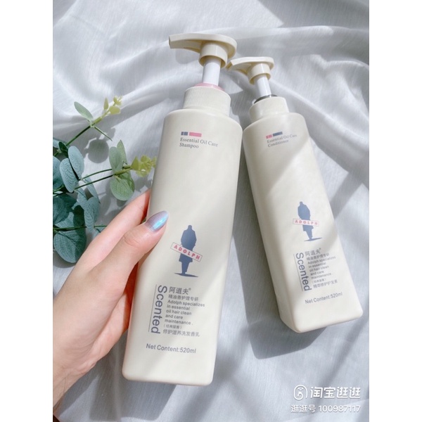 Dầu gội Adolph 520ml/chai set 2 chai