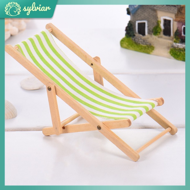 Mô Hình Ghế Tắm Nắng Bãi Biển Trang Trí Nhà Búp Bê