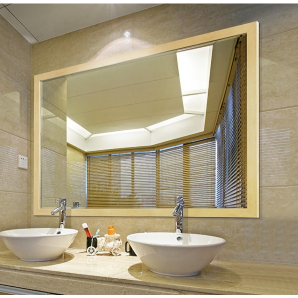 Gương phòng tắm, trang điểm VUADECOR khung composite nhiều màu