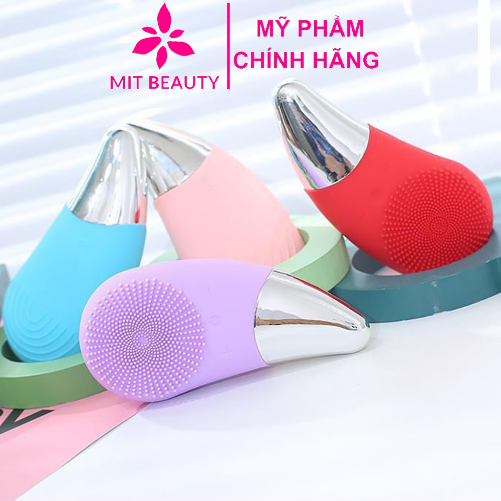 Máy Rửa Mặt Sonic Facial Brush, Máy Rửa Mặt Nâng Cơ Mặt 3 in 1, Máy Rửa Mặt Sóng Siêu Âm 1 Hộp