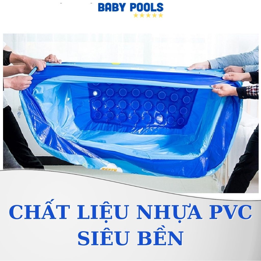 Bể bơi cho bé | hồ bơi cho bé đủ kích thước từ 1m2 đến 2m1 | TẶNG KÈM BỘ VÁ