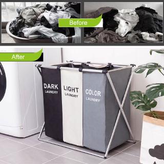 Giỏ Đựng Đồ Giặt Ba Ngăn Gấp Được
