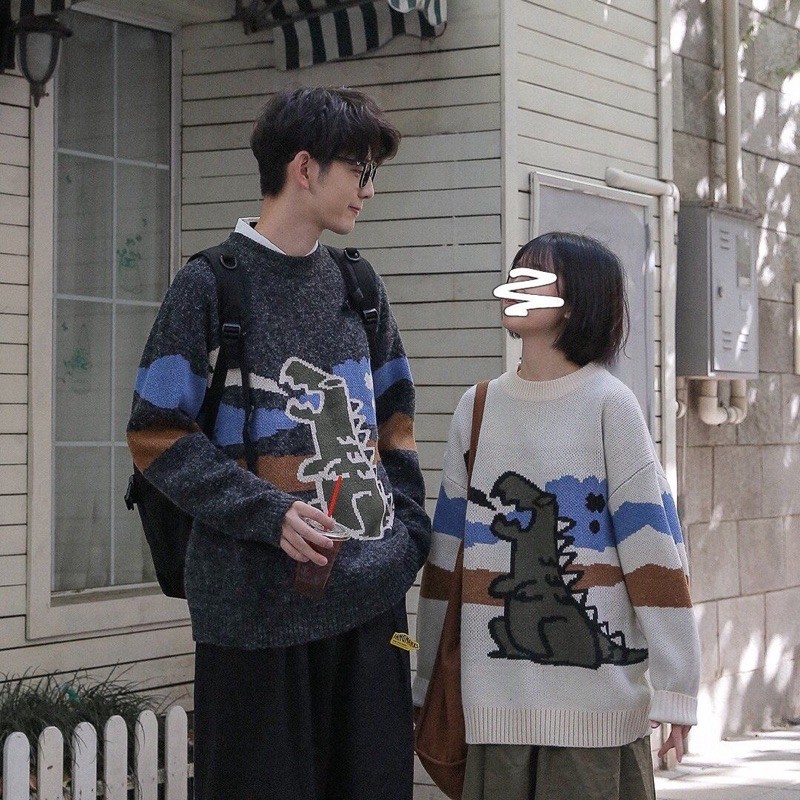 Áo len hàn VINTAGE đồ đôi thu đông 2020 siêu xinh