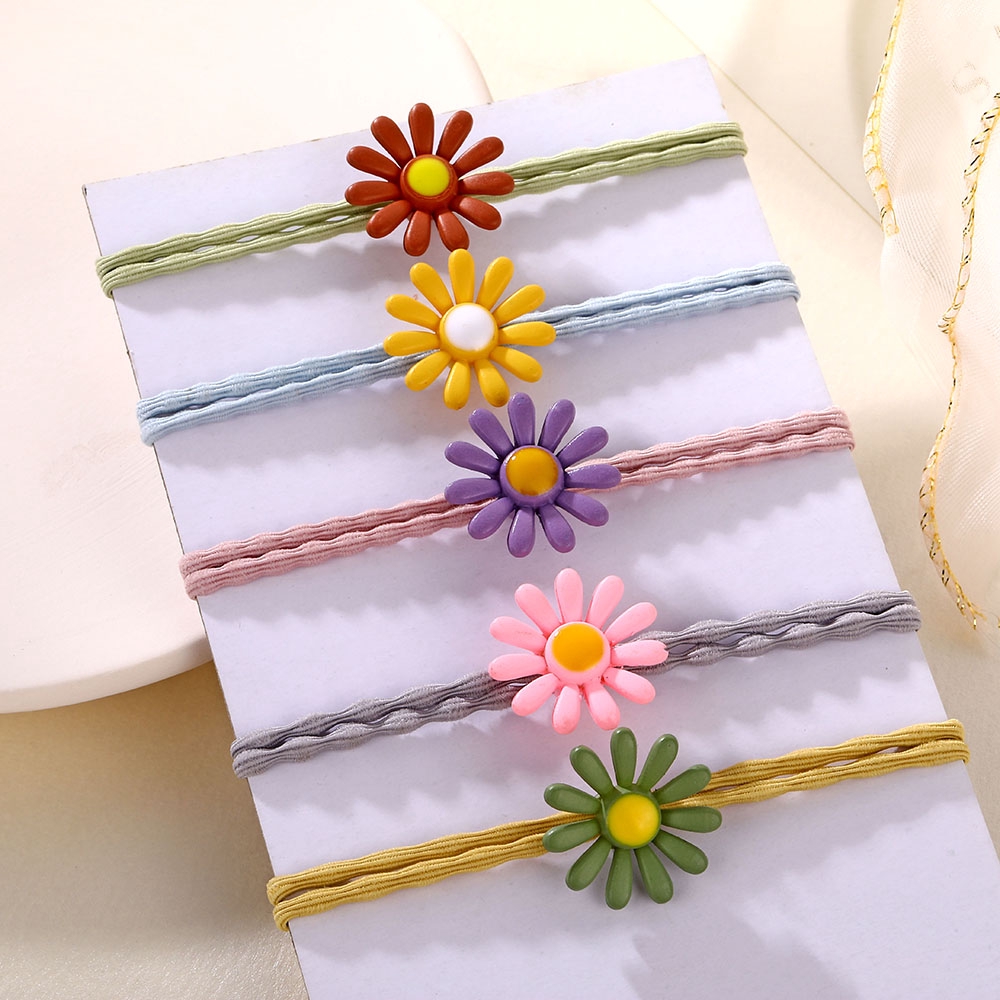 Elastic Daisy Hair Lanyard There are 5 Color Options