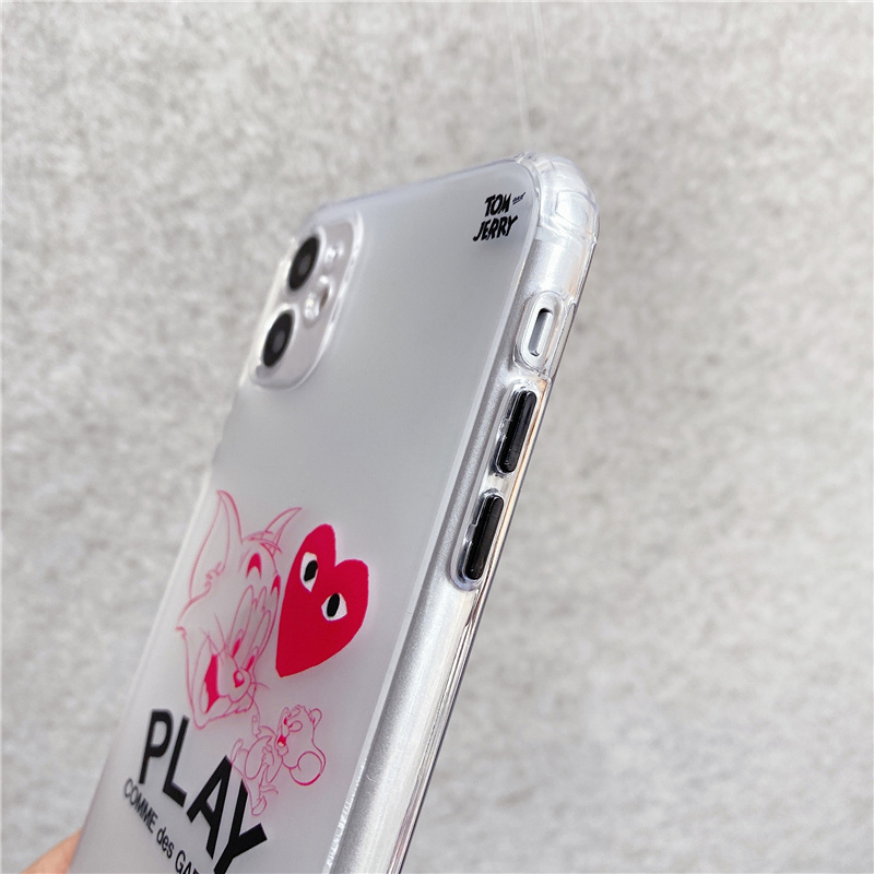 iphone case iphone 11 pro 11promax iphone 7 8 plus iphone x xr xsmax Cartoon cat and mouse translucent phone case