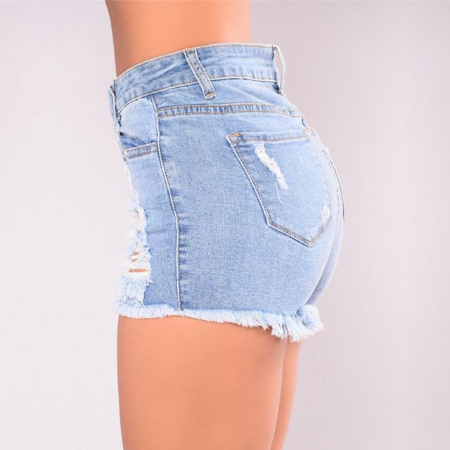 [THANH LÝ] Quần SHORT Jeans nữ lưng cao, Jeans rách