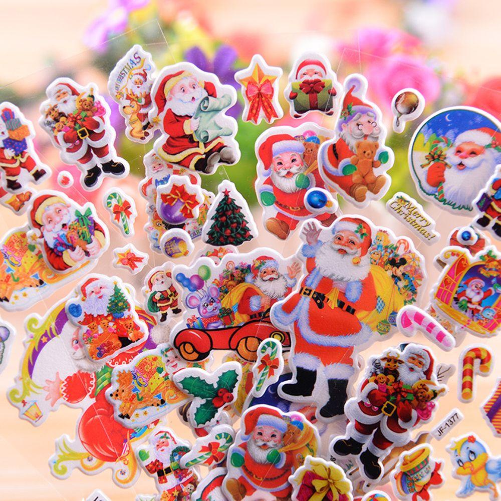 LUOL Set 5 / 10 Sticker Dán Trang Trí Giáng Sinh