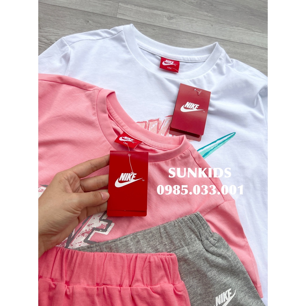 Set áo chân váy Ni,ke 2 màu chất cotton
