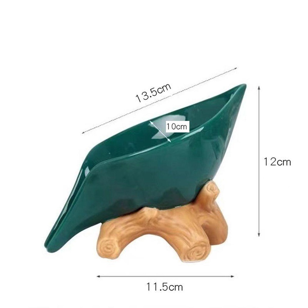 Khay Đựng Xà Phòng Bằng Sứ Tự Đứng Tiện Dụng Cho Nhà Bếp / Bồn Tắm