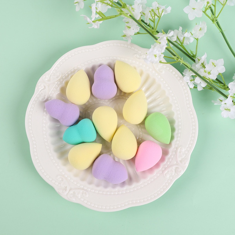 Set 4/12 Mút Trang Điểm Mềm Mại Hình Quả Trứng Màu Sắc Ngẫu Nhiên