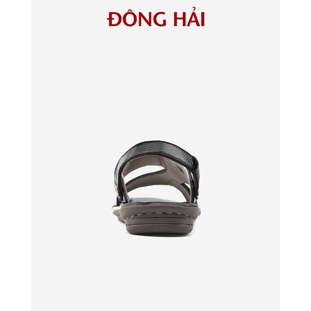 Giày Sandal nam Đông Hải quai ngang chất liệu da bò cao cấp đế  cao su chắc chắn - S1110