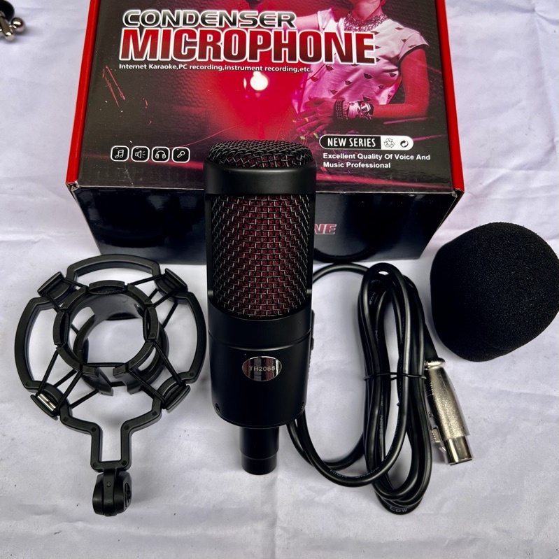 Mic thu âm livestream 5V TH2068 mơi nhất hiện nay âm chuẩn hat hay