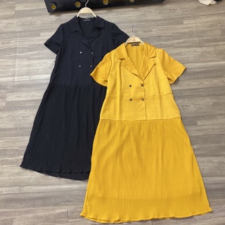 ĐẦM Bầu mùa hè - Váy Bầu ngắn tay cổ vest[ 40-70kg]