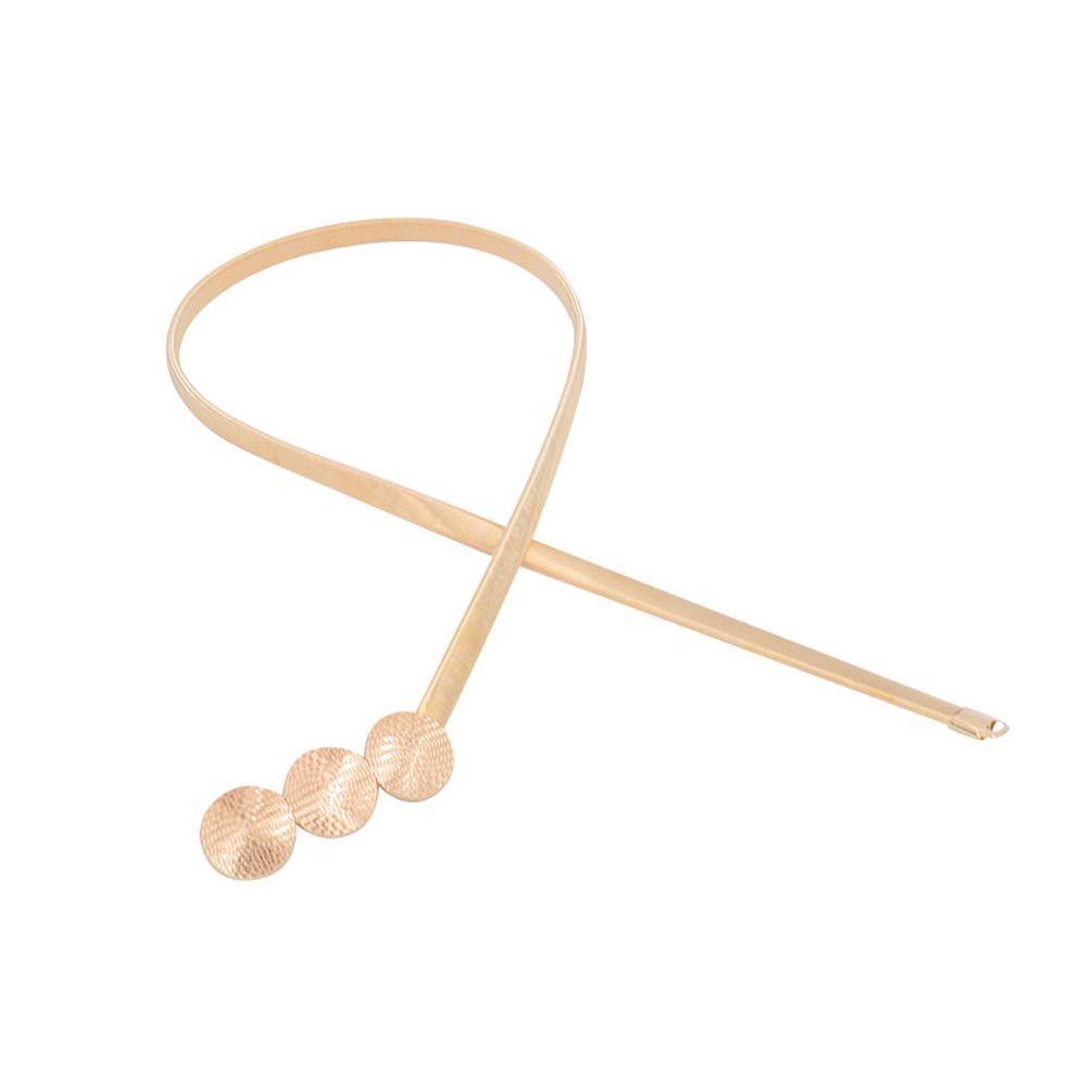 Dây Thắt Lưng Hai Vòng Nhẫn Mỏng Phong Cách Vintage Thanh Lịch Cho Nữ