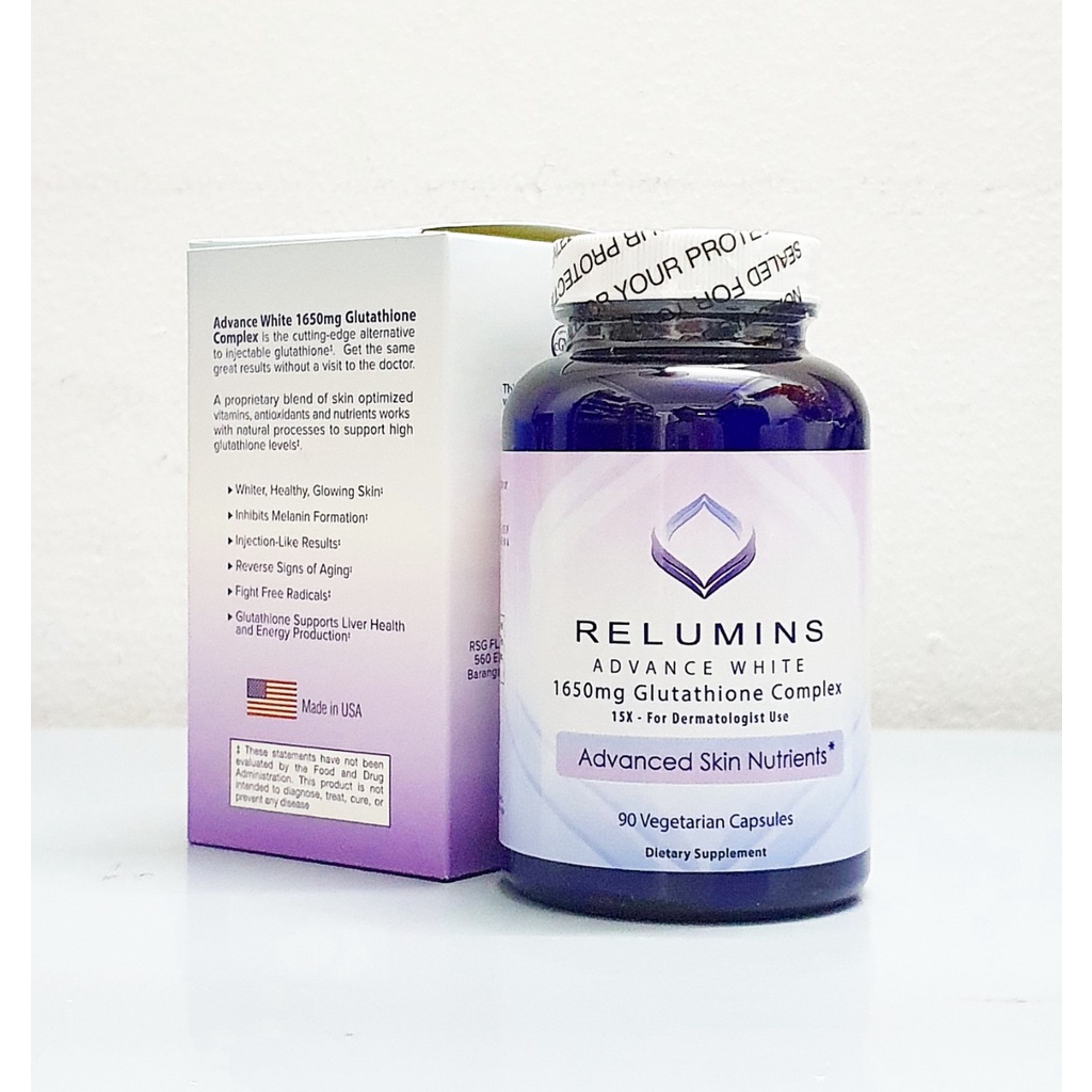 Viên Uống Trắng Da Relumins Advance White 1650 mg hộp 90 Viên của Mỹ