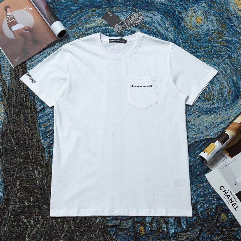 Áo Thun Tay Ngắn Cổ Tròn In Chữ Chrome Hearts Thời Trang Xuân Hè Dành Cho Nam Và Nữ U6RU6Tcomfortable