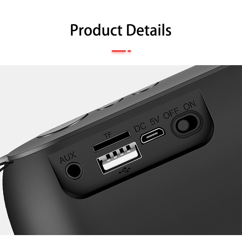 Loa Bluetooth không dây nhỏ gọn thiết kế 3D hỗ trợ thẻ nhớ tf