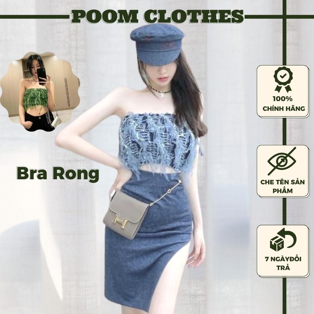 Áo Bra Nữ Ren Rong Không Dây Co Dãn Croptop Đệm Ngực Mềm Mại Không Gọng Quyến Rũ Sang Trọng Poom Clothes