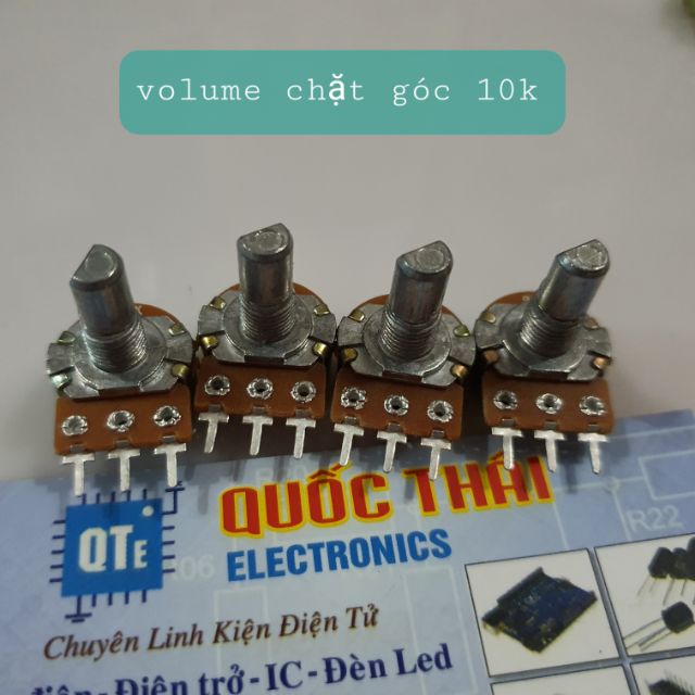 Combo 4 biến trở volume chặt góc 10k đơn (3 chân)