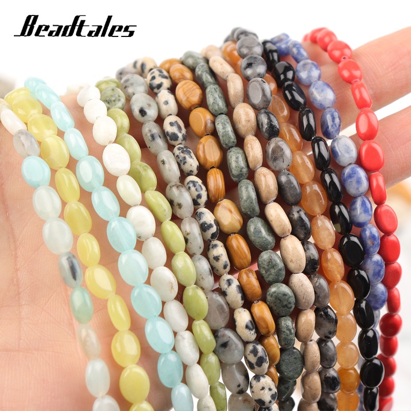DIY Imitation Oval Shape Spacer Beads Multicolor For Making Accessoires 6x8mm