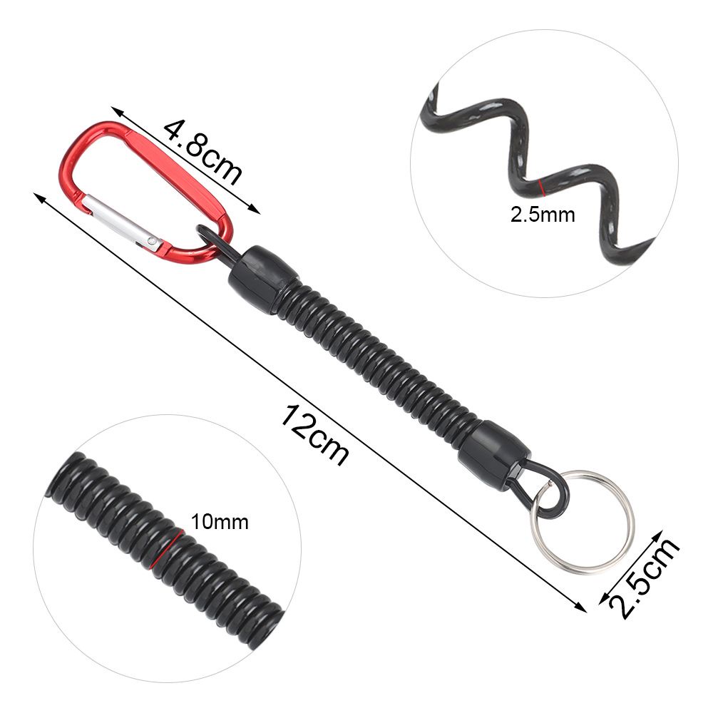 Dây Móc Khóa Chống Thất Lạc Bằng Nhựa Co Giãn Có Thể Thu Gọn Chất Lượng Cao