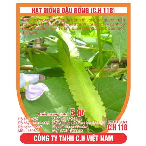 Hạt giống đậu rồng