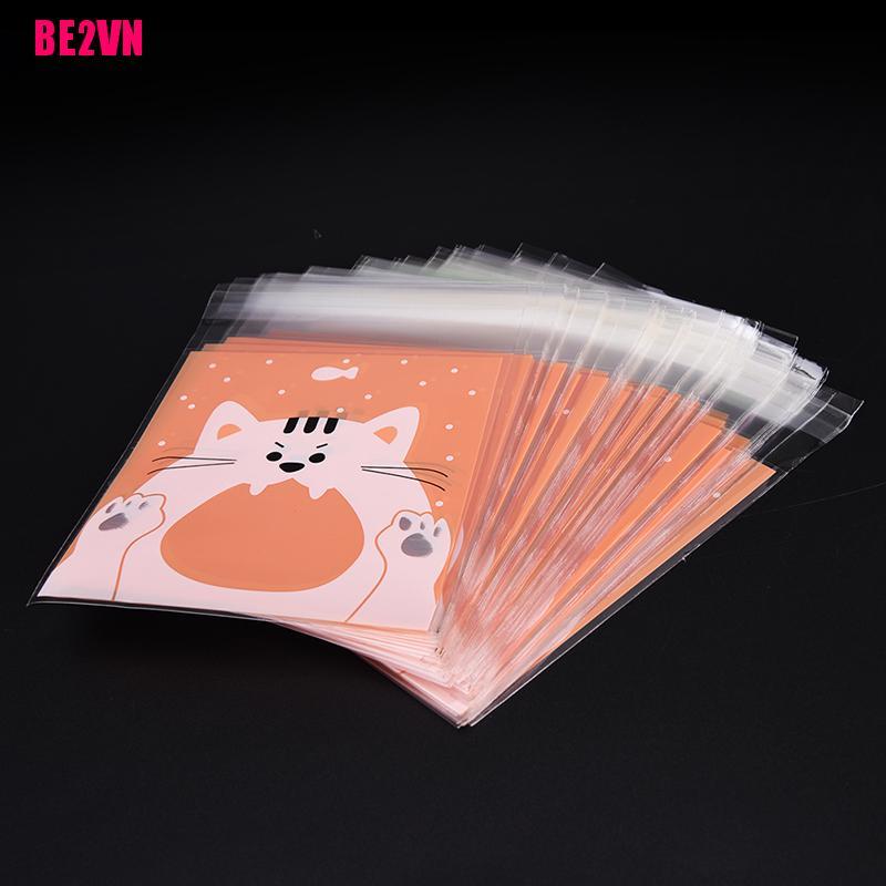 Set 100 Túi Nhựa Đựng Bánh Kẹo In Hình Động Vật Dễ Thương Xinh Xắn | BigBuy360 - bigbuy360.vn