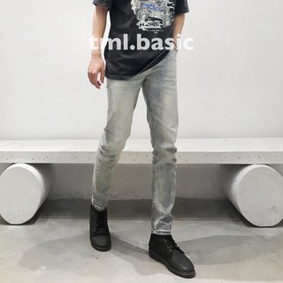 Quần jean nam co dãn, màu xanh vintage