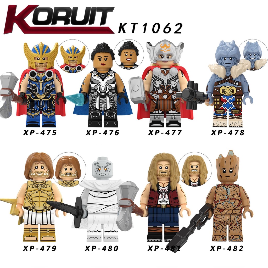 Mô Hình Nhân Vật Zeus Gergroot Marvel avengers nano minifigures