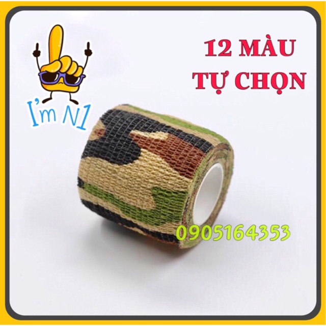 Băng Keo Nguỵ Trang Vải Nhiều Màu 5CM X 4.5M